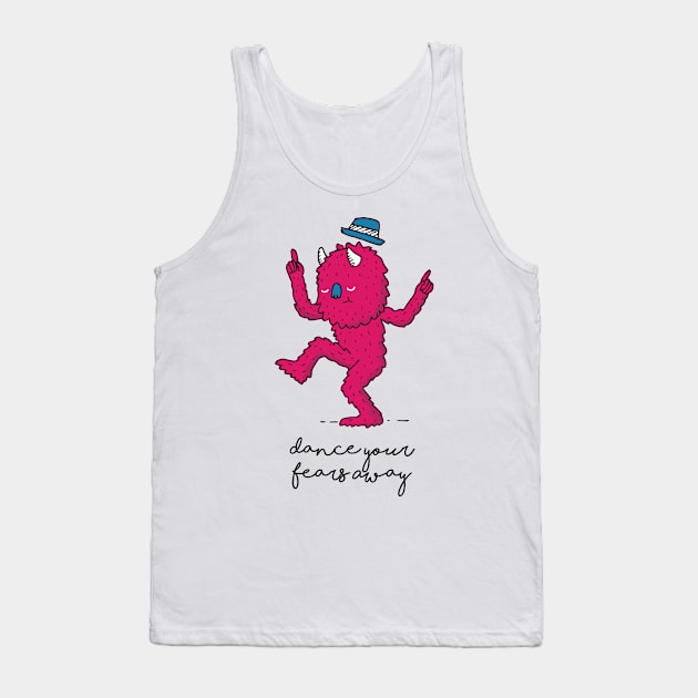 Dancing Monster Tank Top by KumaToUsagi17